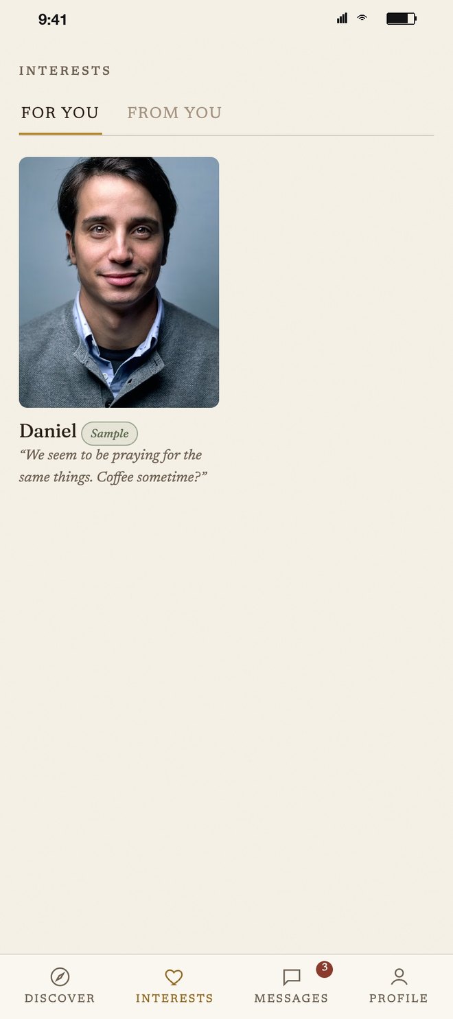 Interests: who showed interest in you