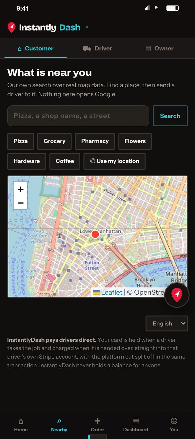 What is near you, a real map search