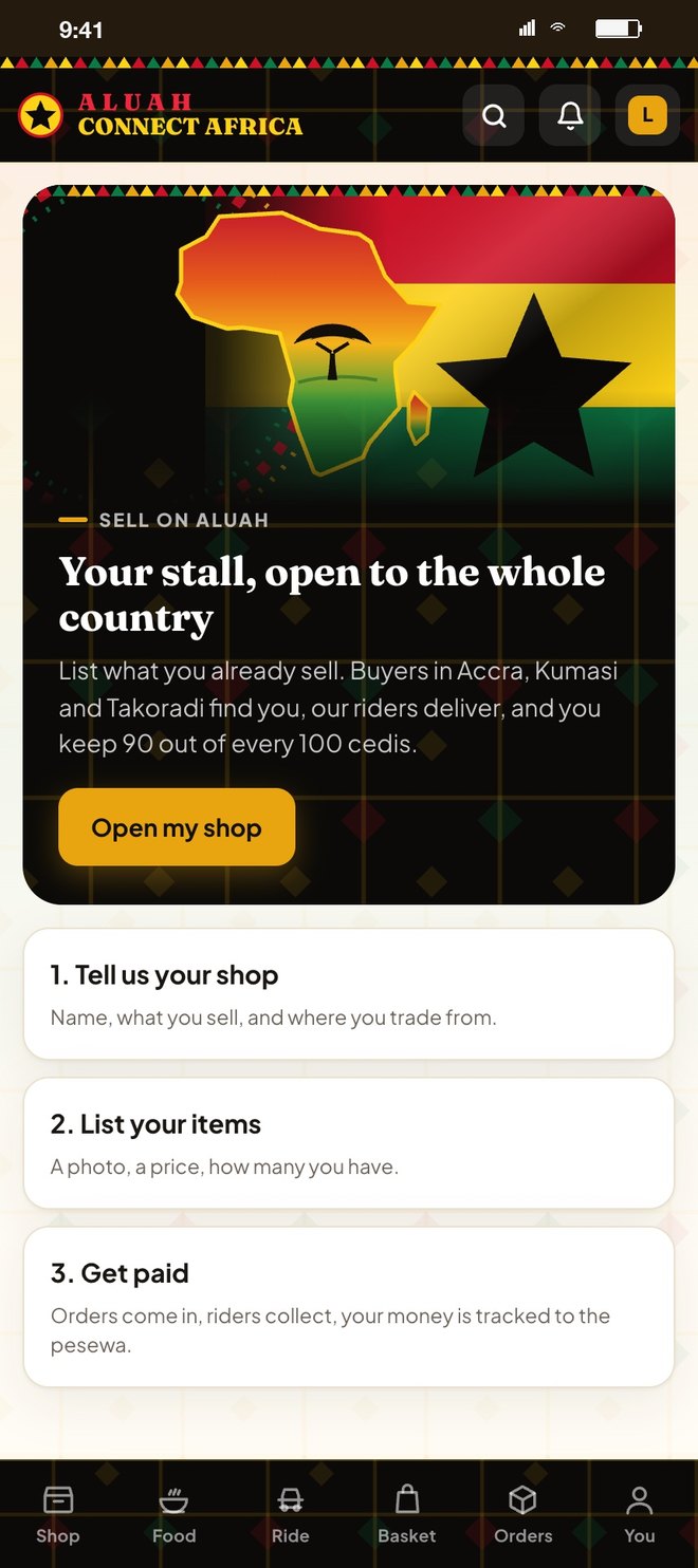 Your stall, open to the whole country
