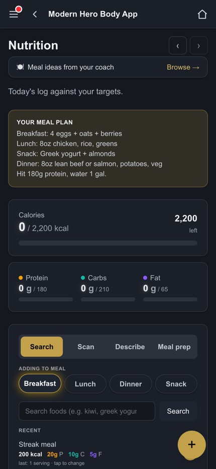 Nutrition logging