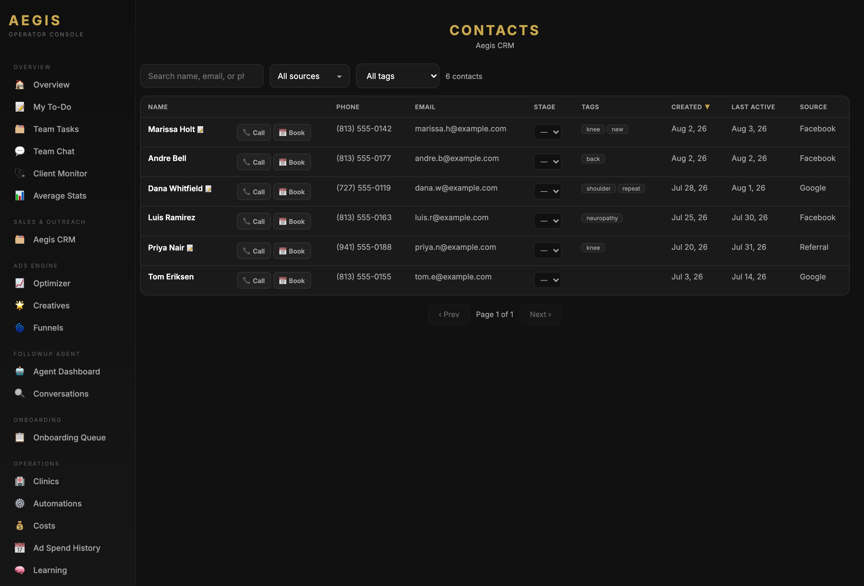 Every contact, one screen