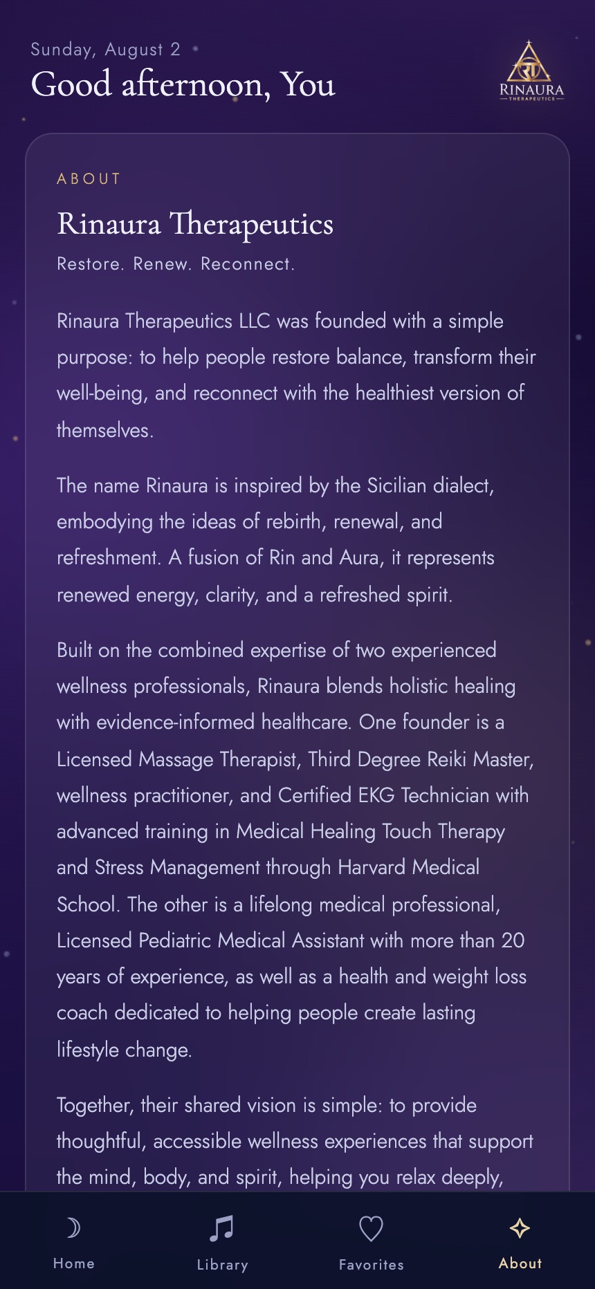 Her practice