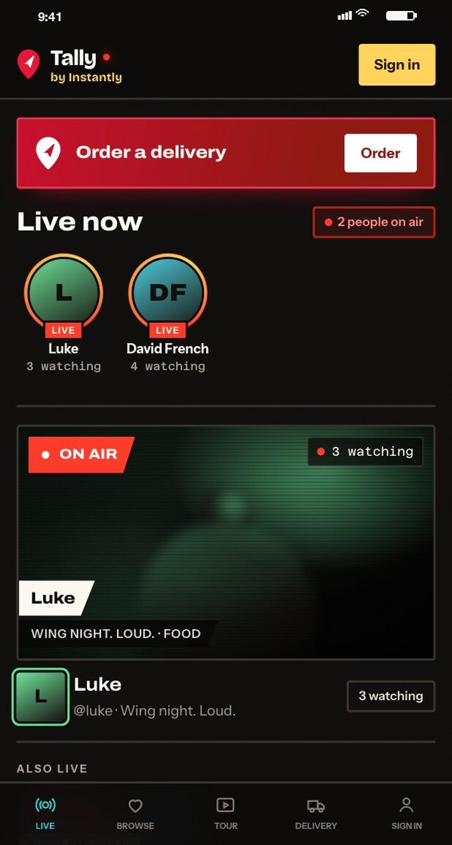 Live now: everyone on air
