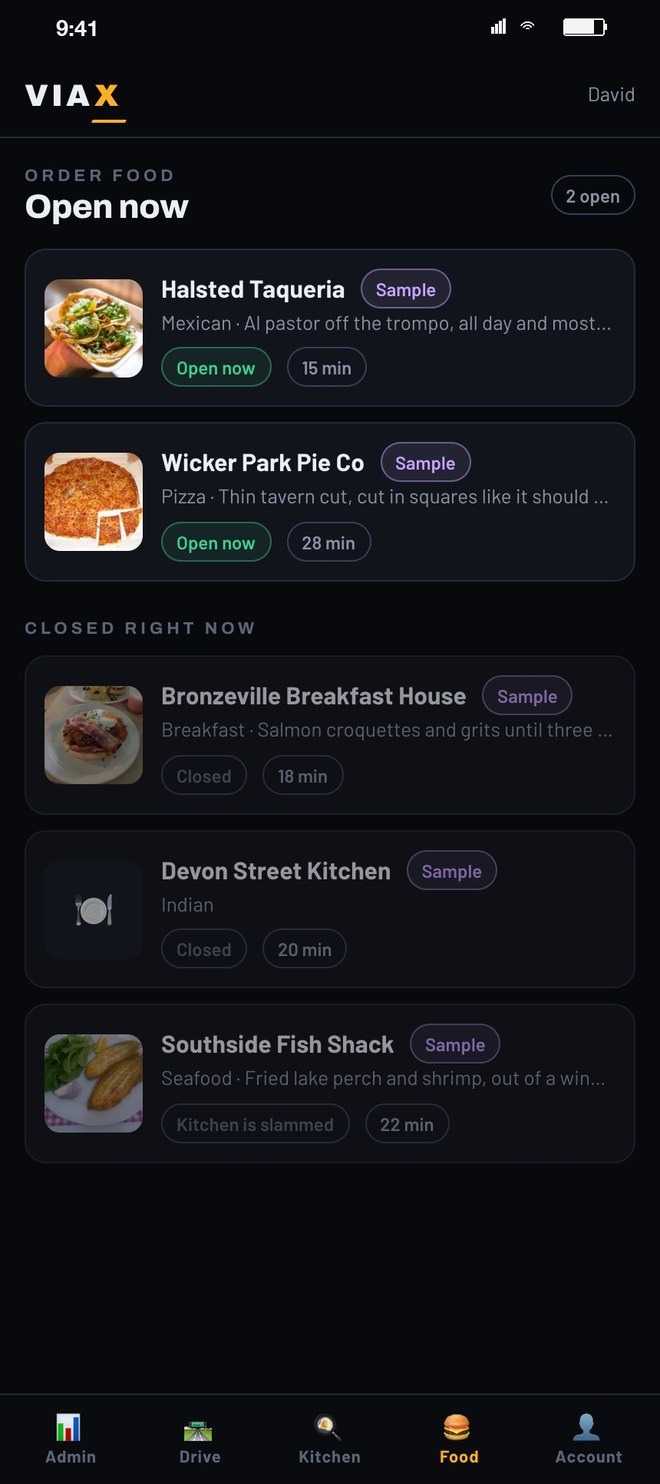 Order food: kitchens open now, with photos, cuisine, and minutes away, then the ones closed right now